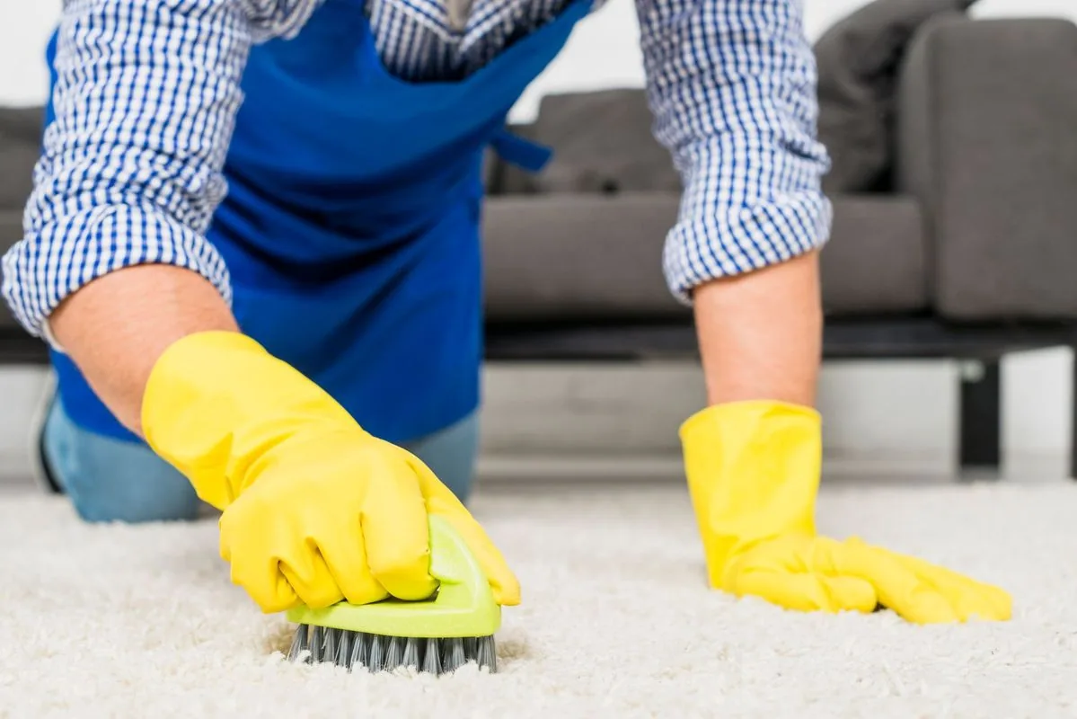 Wool area rug cleaning for a Brigantine beach block home